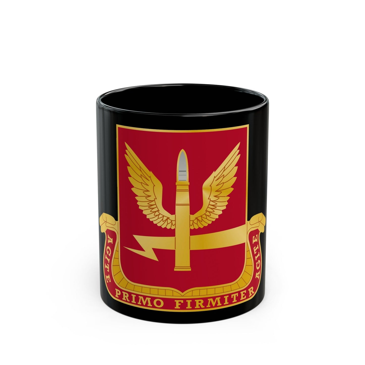 217th Antiaircraft Artillery Battalion (U.S. Army) Black Coffee Mug-11oz-The Sticker Space