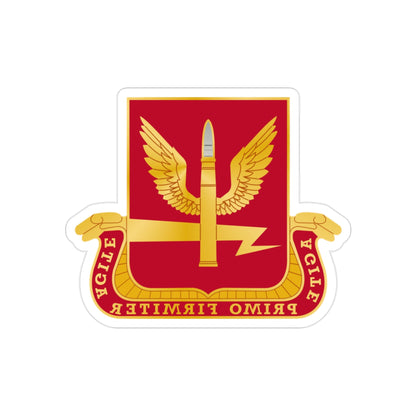 217th Antiaircraft Artillery Battalion (U.S. Army) REVERSE PRINT Transparent STICKER-2" × 2"-The Sticker Space