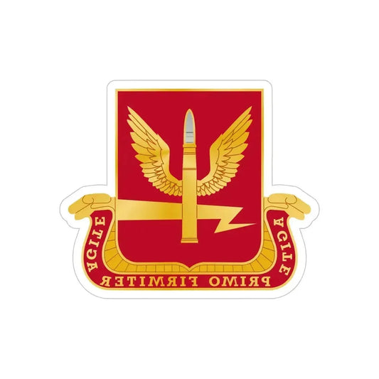 217th Antiaircraft Artillery Battalion (U.S. Army) REVERSE PRINT Transparent Die-Cut STICKER 6 Inch Die-Cut Transparent - The Sticker Space