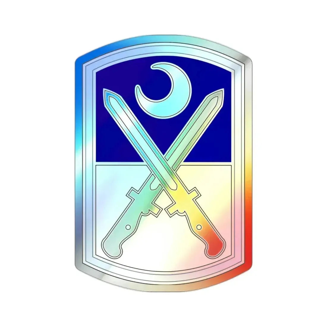 218 Maneuver Enhancement Brigade 3 (U.S. Army) Holographic STICKER Die-Cut Vinyl Decal - The Sticker Space