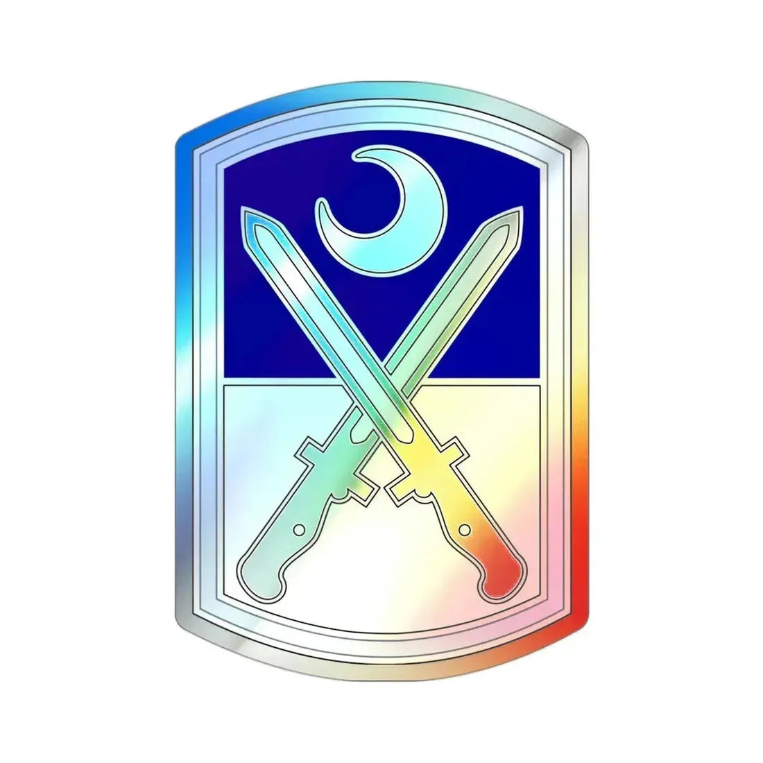 218 Maneuver Enhancement Brigade 3 (U.S. Army) Holographic STICKER Die-Cut Vinyl Decal - The Sticker Space