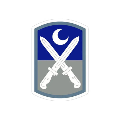 218 Maneuver Enhancement Brigade (U.S. Army) REVERSE PRINT Transparent Die-Cut STICKER - The Sticker Space