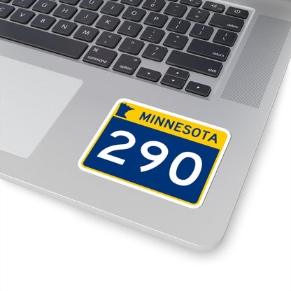 MN-290 wide (Minnesota) (Road Sign) STICKER Vinyl Kiss-Cut Decal