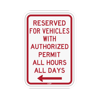 PBOT Road sign P4457L (Oregon) (Road Sign) STICKER Vinyl Kiss-Cut Decal