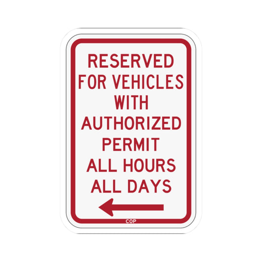 PBOT Road sign P4457L (Oregon) (Road Sign) STICKER Vinyl Kiss-Cut Decal