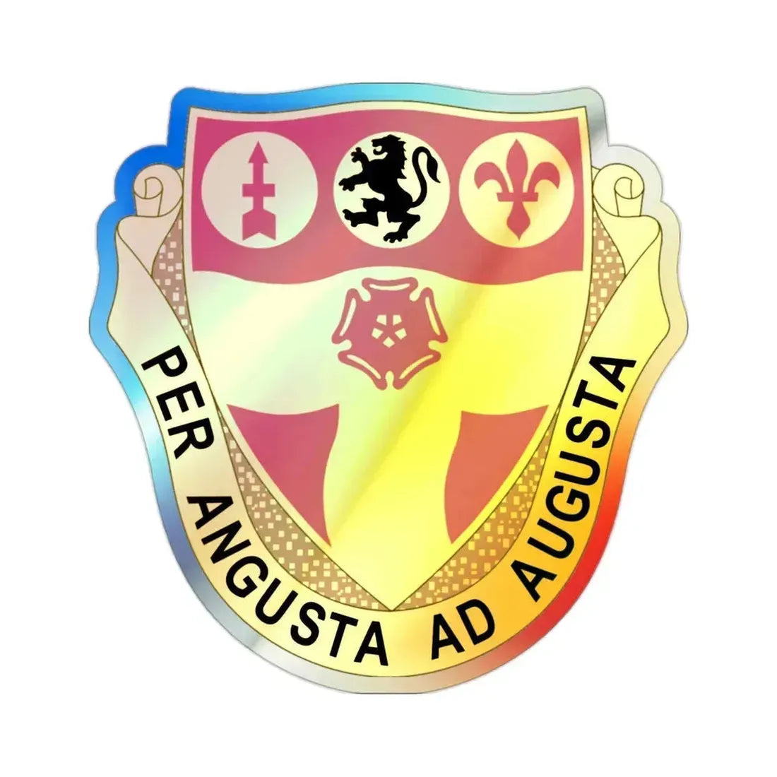 218th Field Artillery Regiment (U.S. Army) Holographic STICKER Die-Cut Vinyl Decal 2 Inch Holographic - The Sticker Space