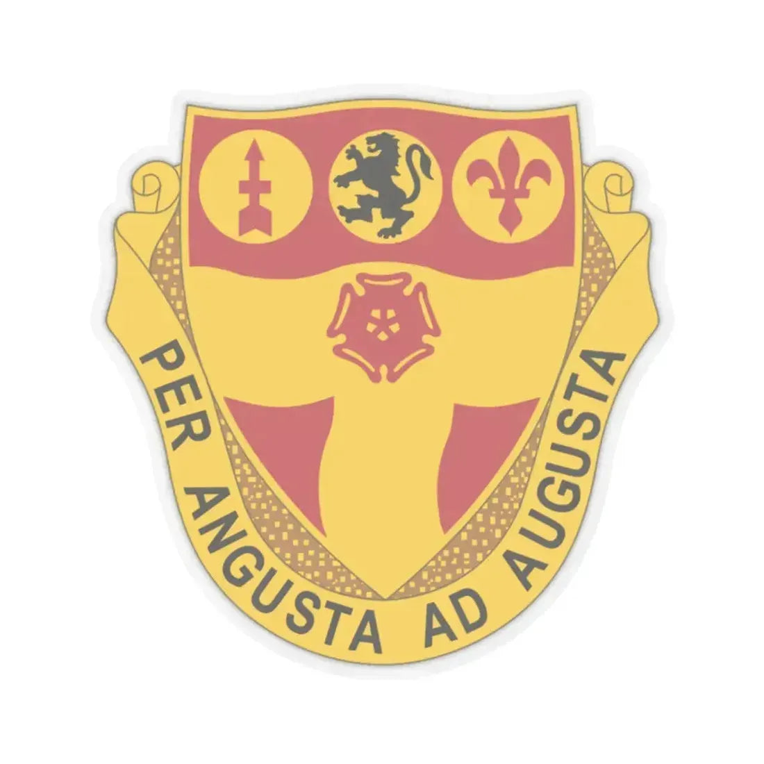 218th Field Artillery Regiment (U.S. Army) STICKER Vinyl Kiss-Cut Decal 2 Inch Transparent - The Sticker Space