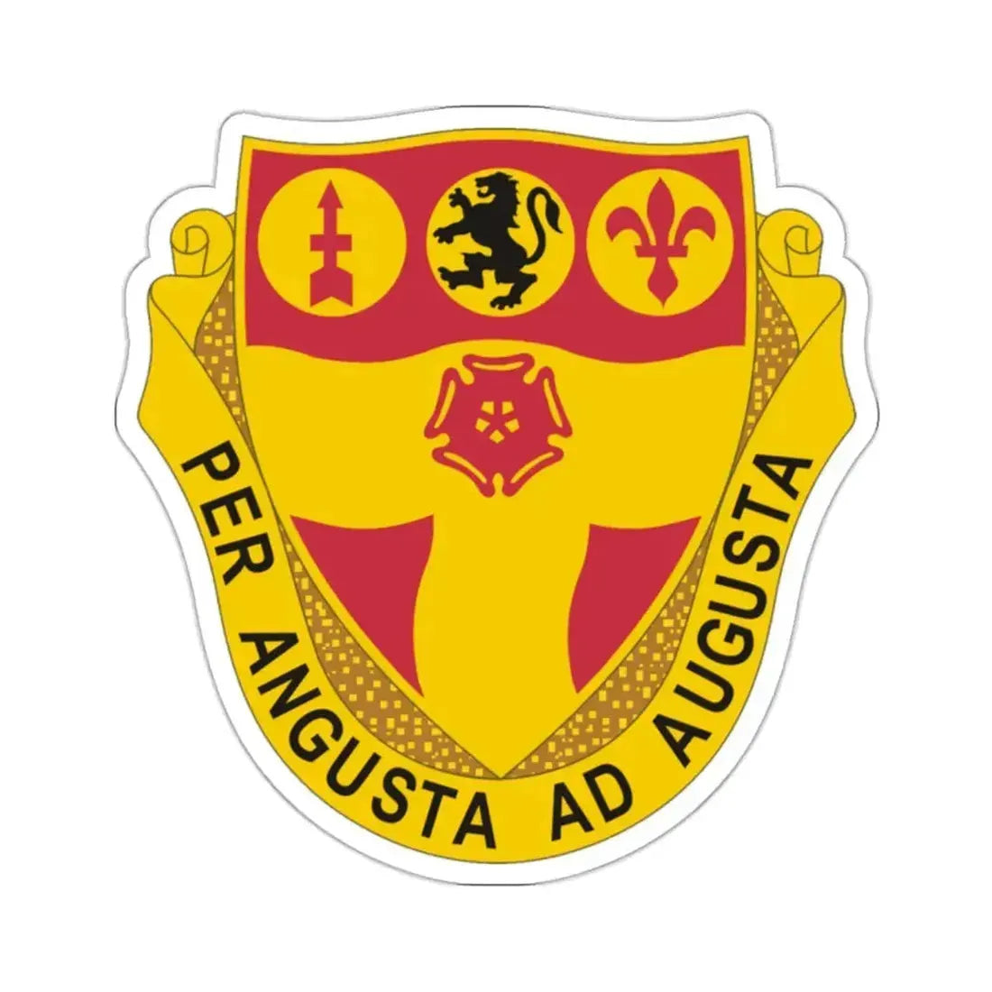 218th Field Artillery Regiment (U.S. Army) STICKER Vinyl Kiss-Cut Decal 2 Inch White - The Sticker Space