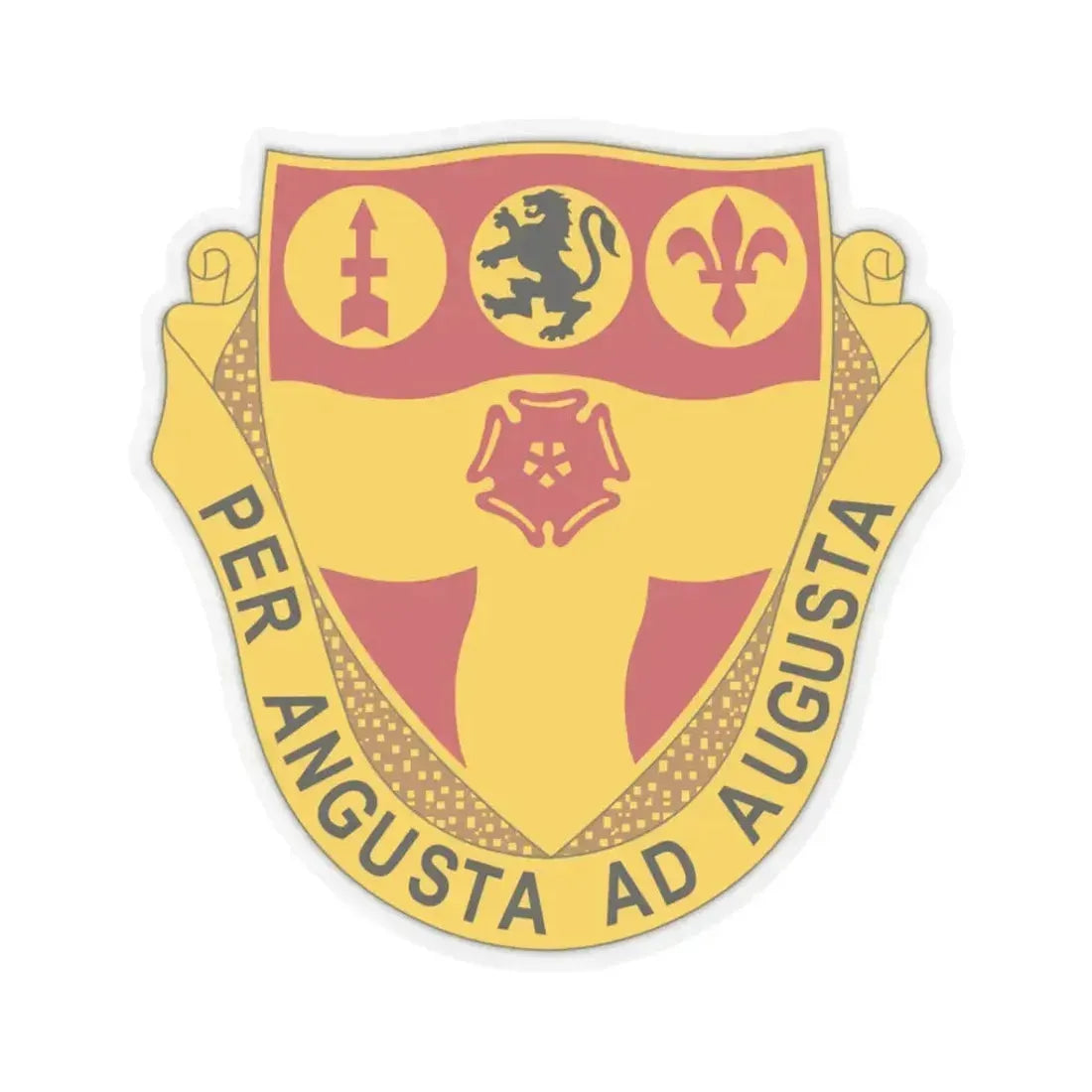 218th Field Artillery Regiment (U.S. Army) STICKER Vinyl Kiss-Cut Decal 3 Inch Transparent - The Sticker Space