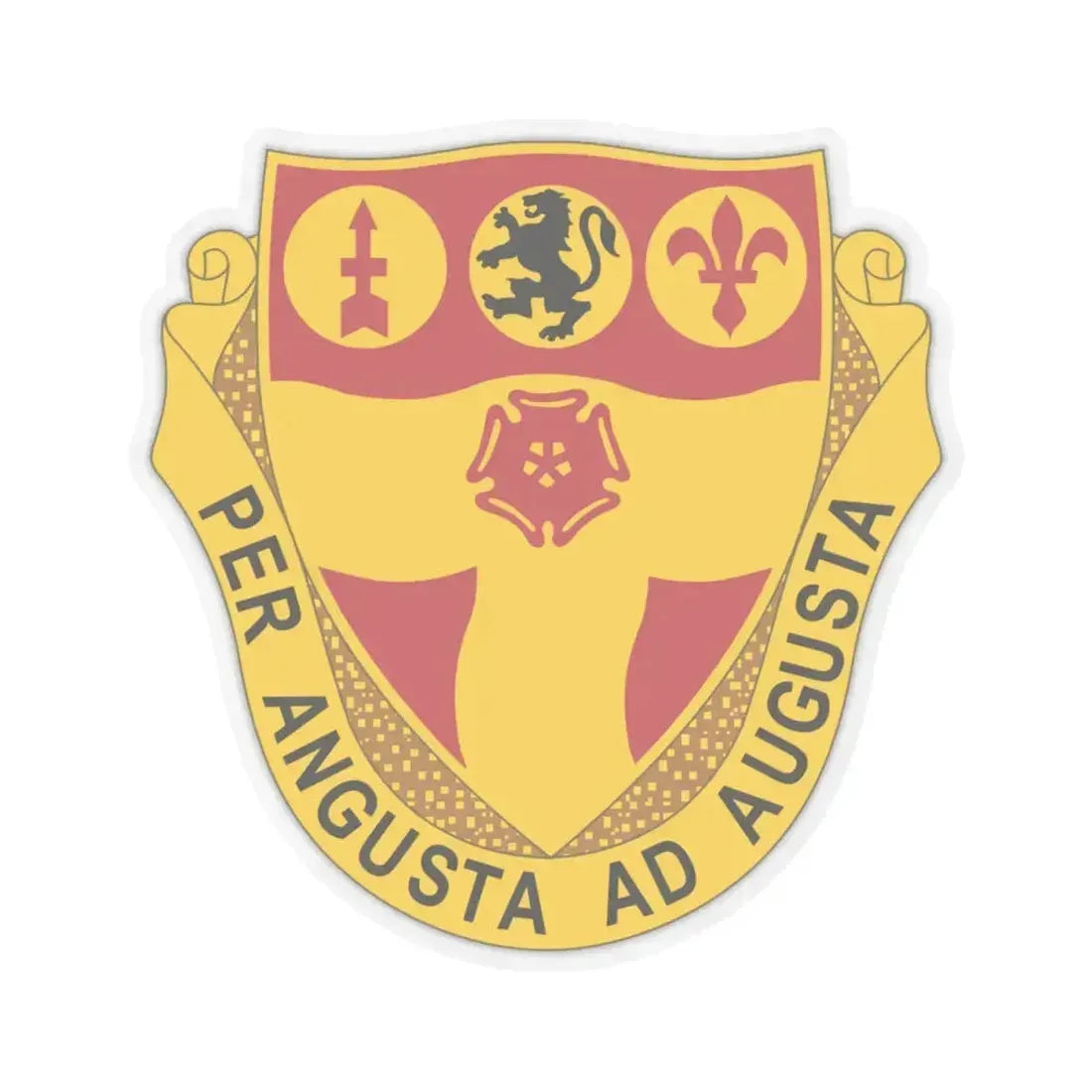 218th Field Artillery Regiment (U.S. Army) STICKER Vinyl Kiss-Cut Decal 4 Inch Transparent - The Sticker Space