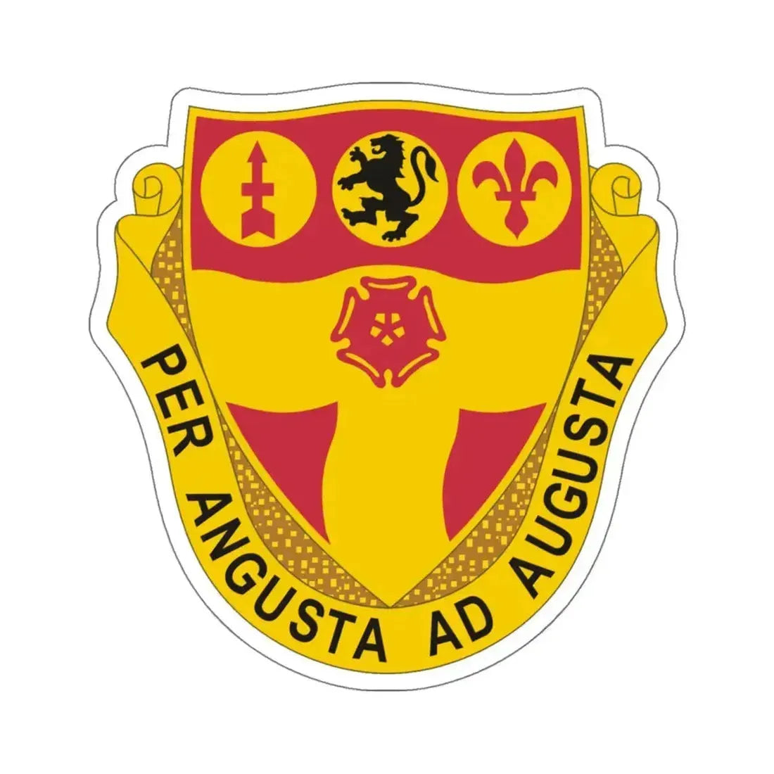 218th Field Artillery Regiment (U.S. Army) STICKER Vinyl Kiss-Cut Decal 6 Inch White - The Sticker Space