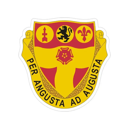 218th Field Artillery Regiment (U.S. Army) Transparent STICKER Die-Cut Vinyl Decal 4 Inch - The Sticker Space