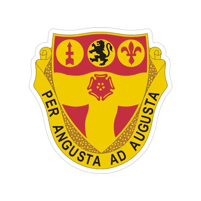 218th Field Artillery Regiment (U.S. Army) Transparent STICKER Die-Cut Vinyl Decal 5 Inch - The Sticker Space