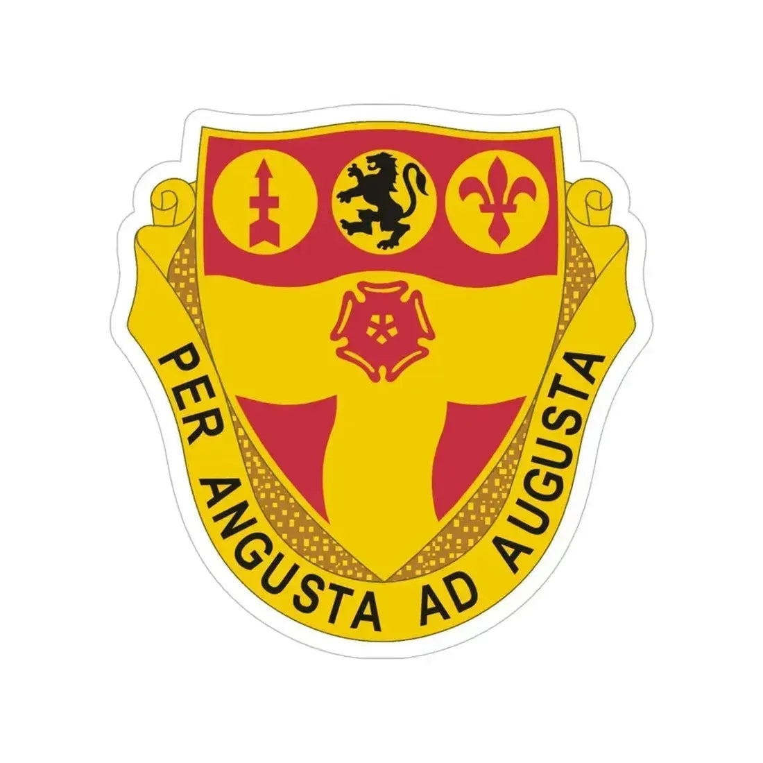 218th Field Artillery Regiment (U.S. Army) Transparent STICKER Die-Cut Vinyl Decal 6 Inch - The Sticker Space