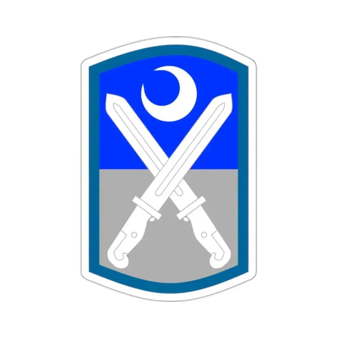 218th Infantry Brigade SSI (U.S. Army) STICKER Vinyl Kiss-Cut Decal 2 Inch White - The Sticker Space