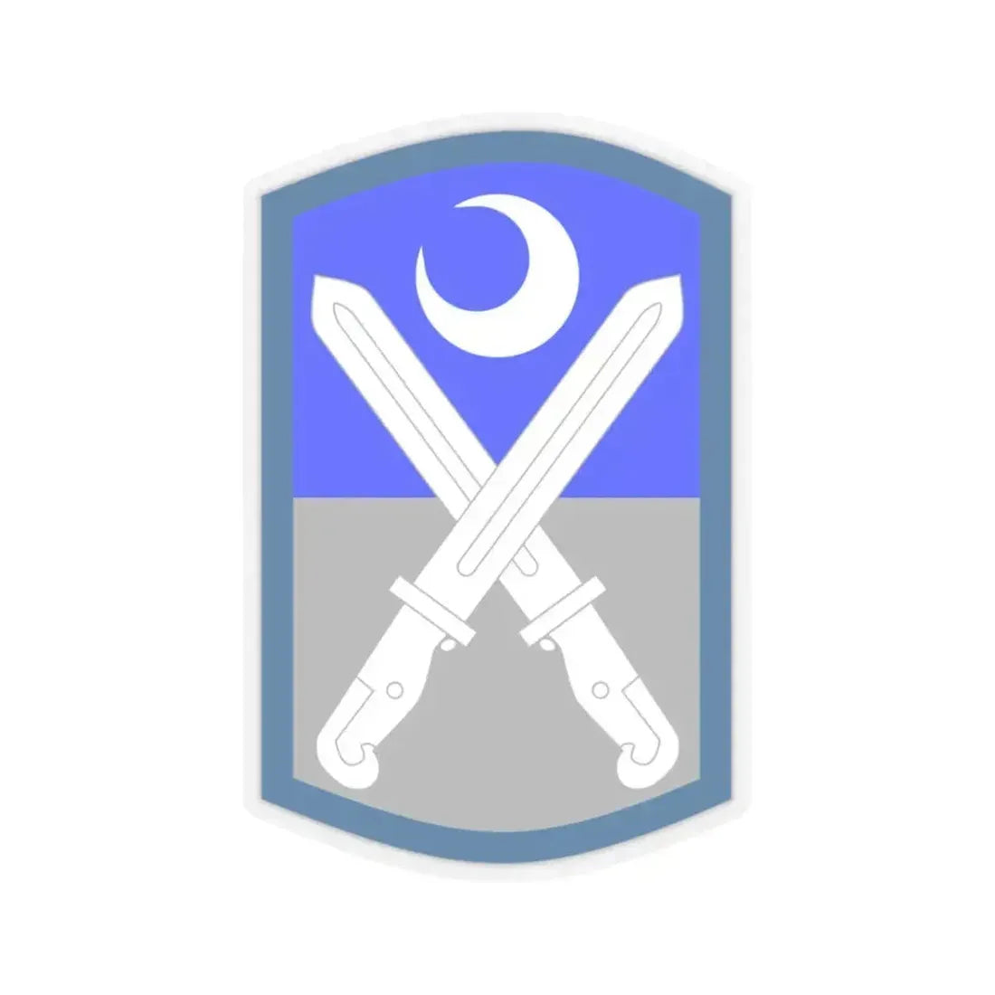 218th Infantry Brigade SSI (U.S. Army) STICKER Vinyl Kiss-Cut Decal 3 Inch Transparent - The Sticker Space