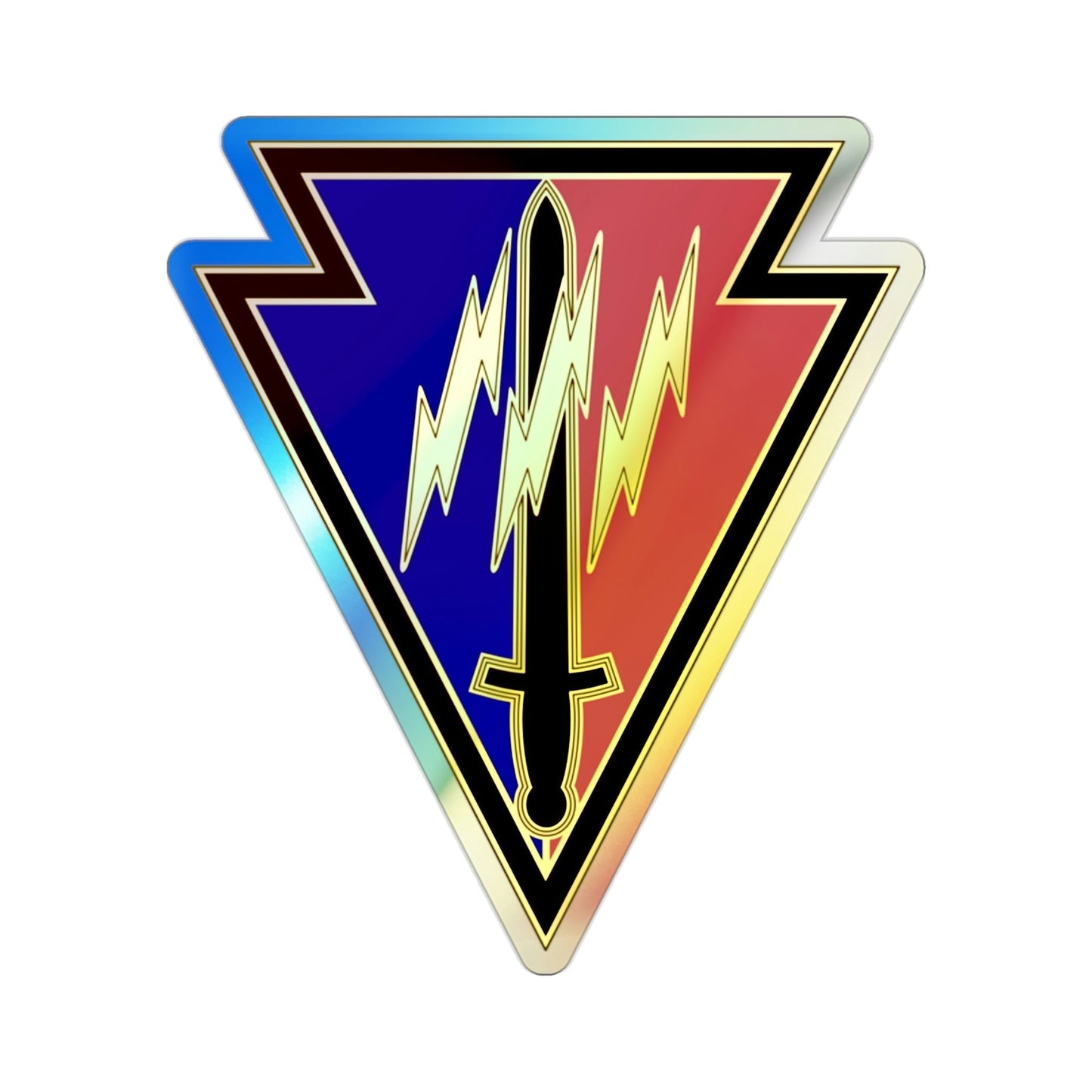 219 Engineer Brigade (U.S. Army) Holographic STICKER Die-Cut Vinyl Decal-2 Inch-The Sticker Space