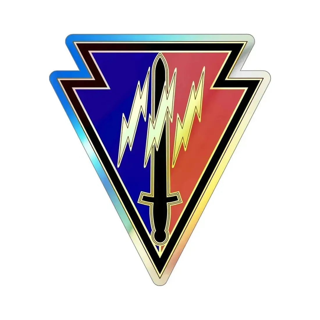 219 Engineer Brigade (U.S. Army) Holographic STICKER Die-Cut Vinyl Decal 5 Inch Holographic - The Sticker Space