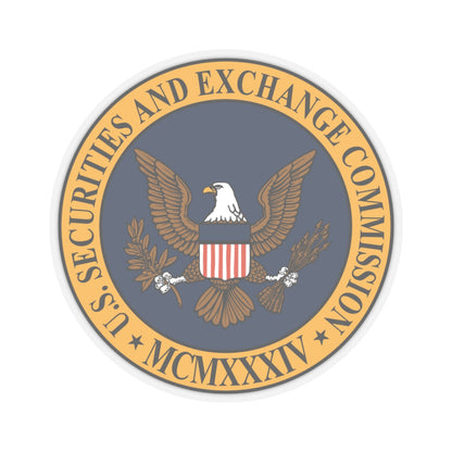 Seal of the United States Securities and Exchange Commission - STICKER Vinyl Kiss-Cut Decal