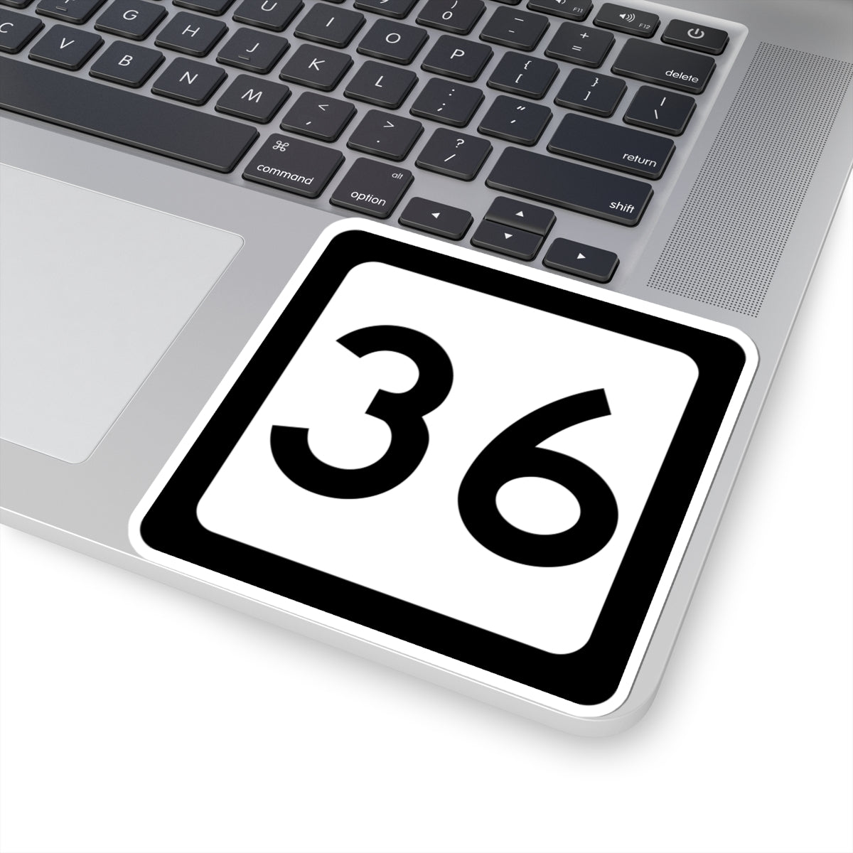 WV-36 (Virginia) (Road Sign) STICKER Vinyl Kiss-Cut Decal