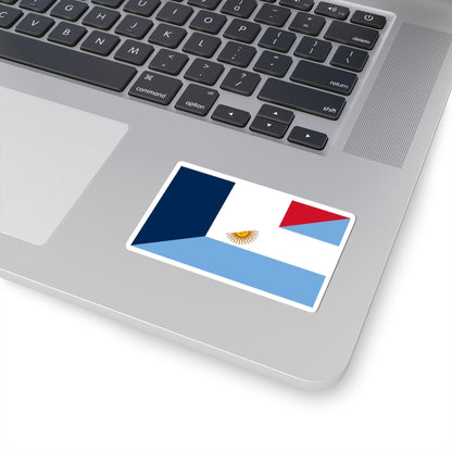 Flag of Argentina and France (France) STICKER Vinyl Kiss-Cut Decal