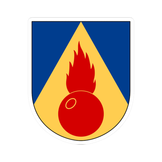 Artilleriregementet 911. kompaniet vapen (Sweden) (Coat of Arms) STICKER Vinyl Kiss-Cut Decal