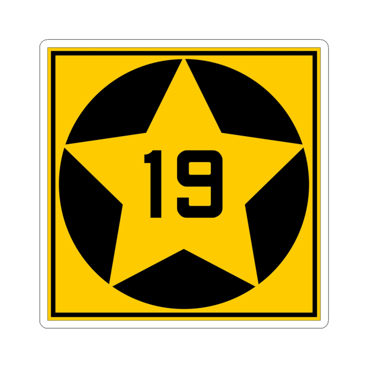 MN-19 1920 (Minnesota) (Road Sign) STICKER Vinyl Kiss-Cut Decal