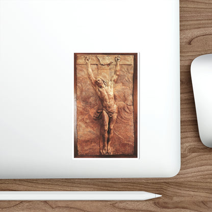 PUGET, Pierre -sculptures- Christ Dying on the Cross (Artwork) STICKER Vinyl Die-Cut Decal