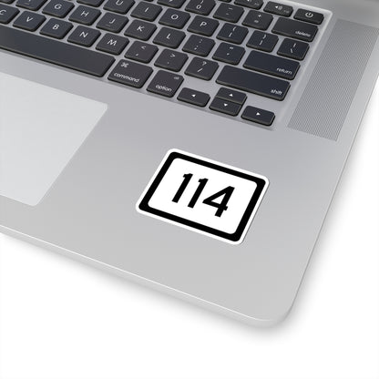 WV-114 (Virginia) (Road Sign) STICKER Vinyl Kiss-Cut Decal