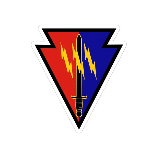 219th Battlefield Surveillance Brigade (U.S. Army) REVERSE PRINT Transparent Die-Cut STICKER 6 Inch Die-Cut Transparent - The Sticker Space