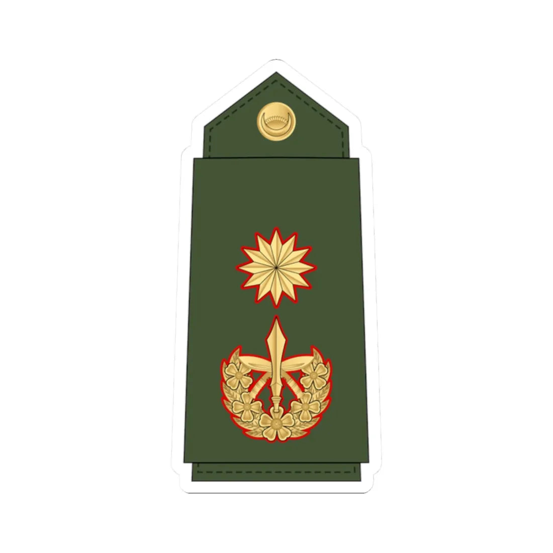 21.Nepalese Army GA (Nepal) (Military Rank) STICKER Vinyl Kiss-Cut Decal 2 Inch White - The Sticker Space