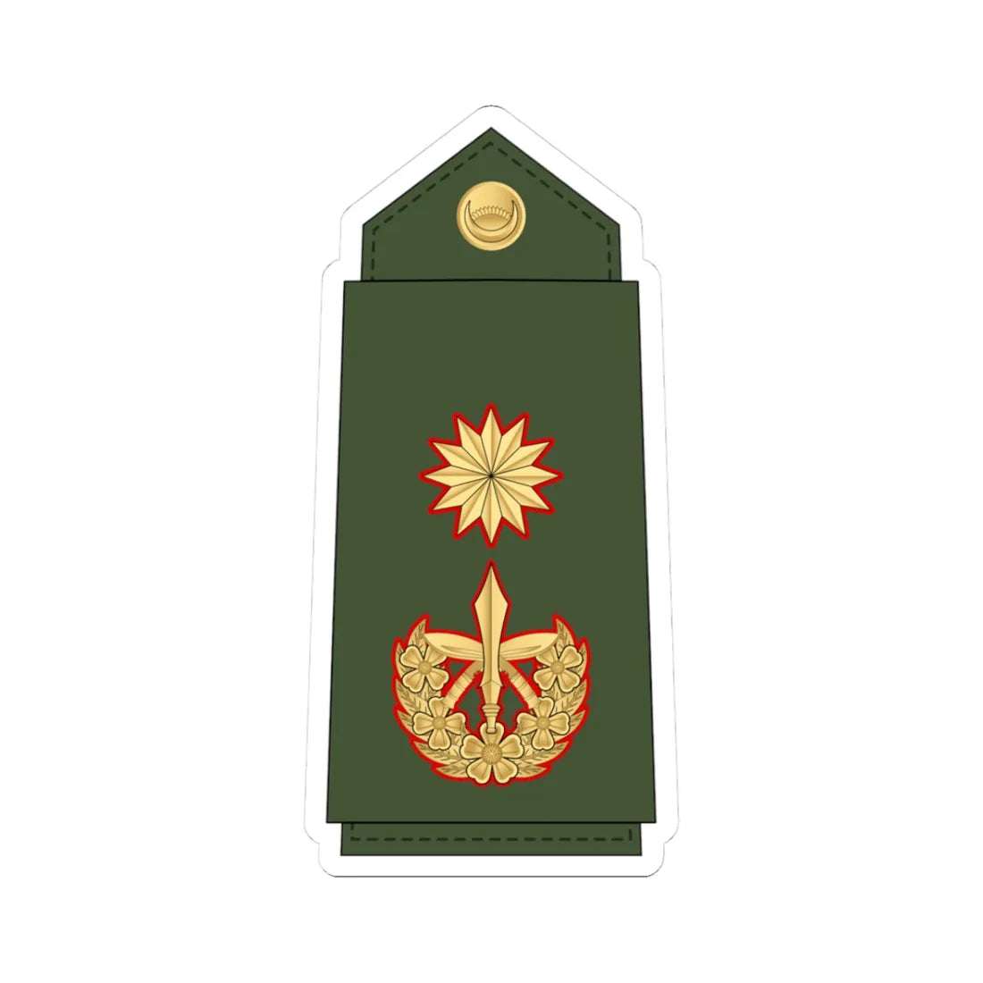 21.Nepalese Army GA (Nepal) (Military Rank) STICKER Vinyl Kiss-Cut Decal 3 Inch White - The Sticker Space