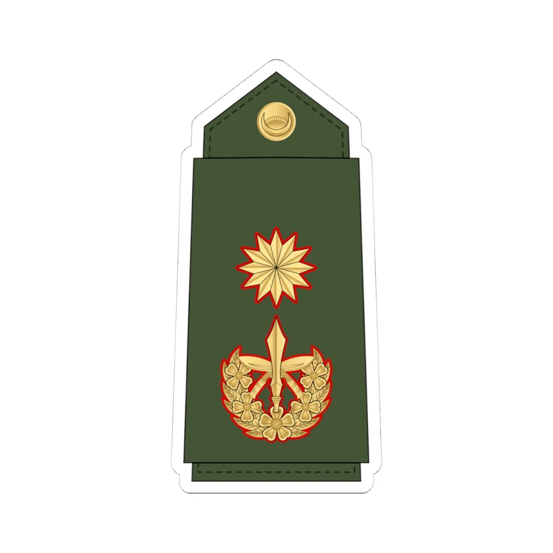 21.Nepalese Army GA (Nepal) (Military Rank) STICKER Vinyl Kiss-Cut Decal 4 Inch White - The Sticker Space