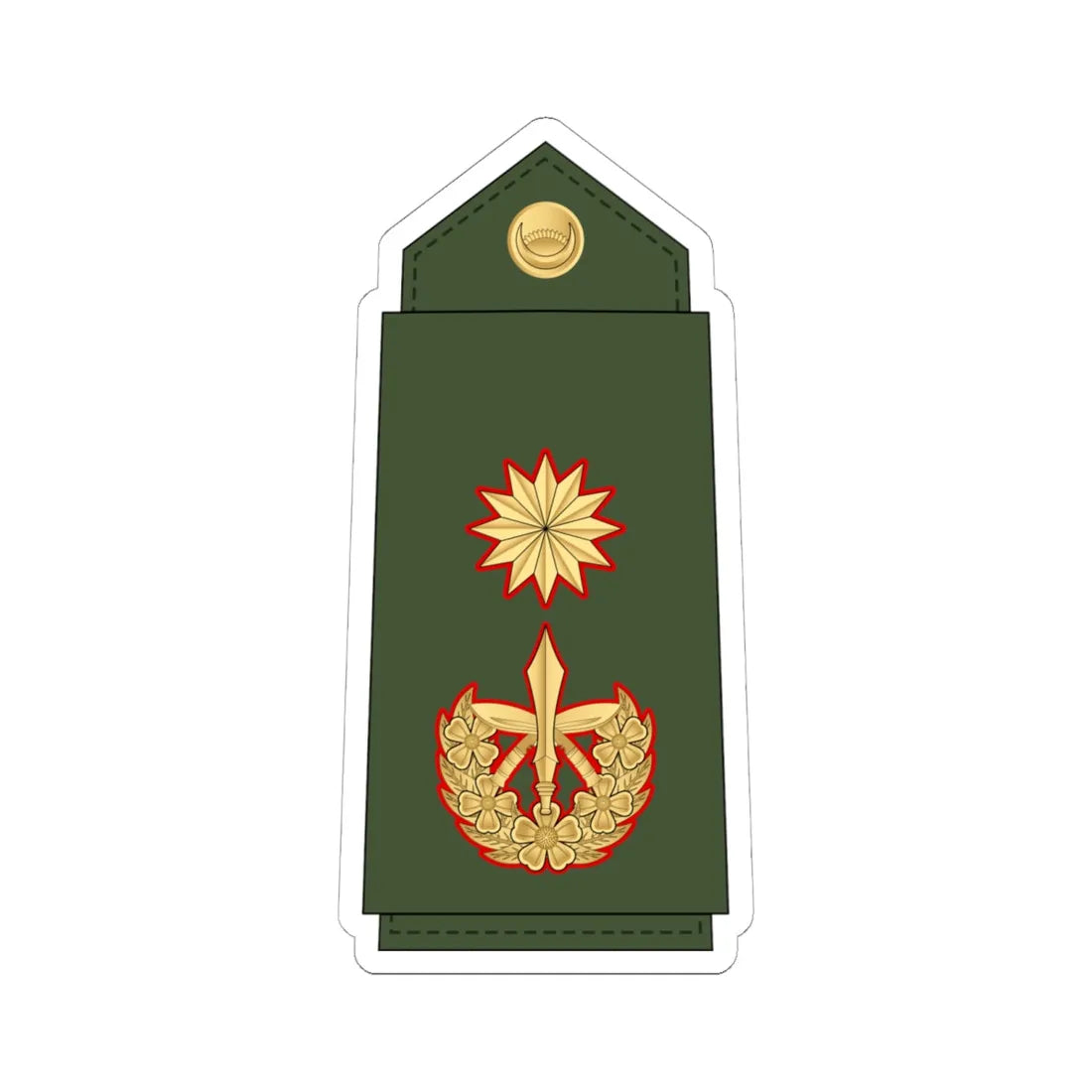 21.Nepalese Army GA (Nepal) (Military Rank) STICKER Vinyl Kiss-Cut Decal 6 Inch White - The Sticker Space