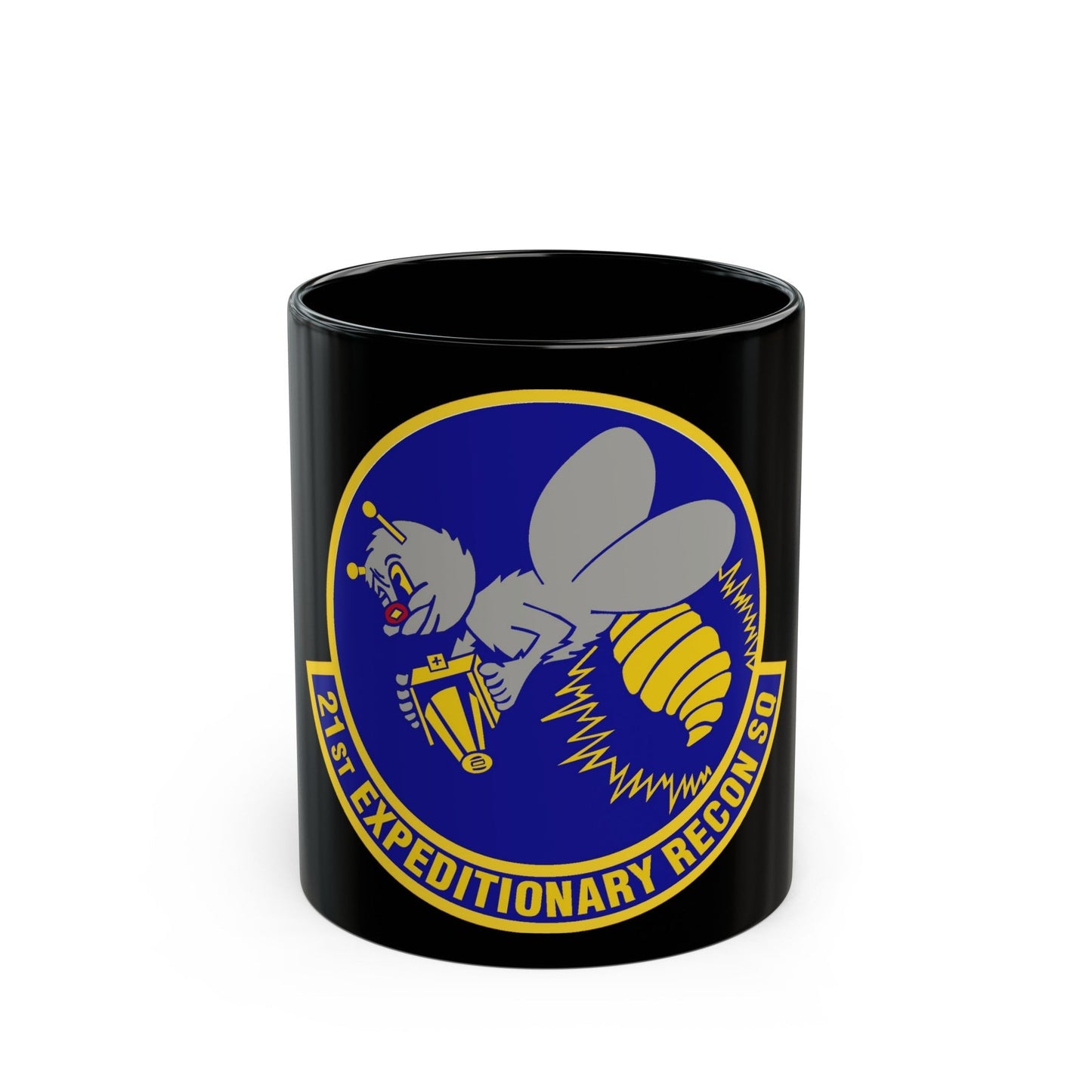 21st Expeditionary Reconnaissance Squadron (U.S. Air Force) Black Coffee Mug-11oz-The Sticker Space