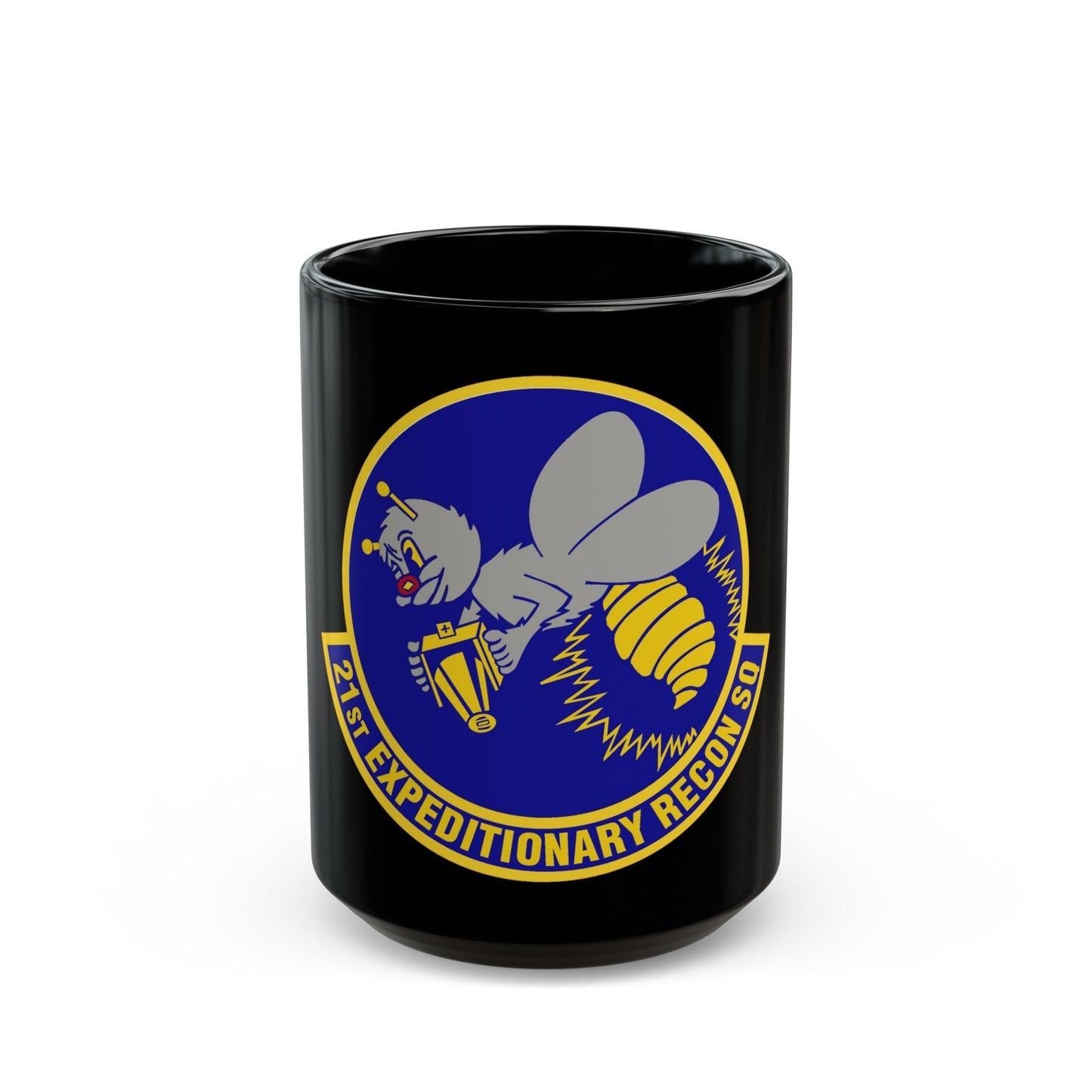 21st Expeditionary Reconnaissance Squadron (U.S. Air Force) Black Coffee Mug-15oz-The Sticker Space