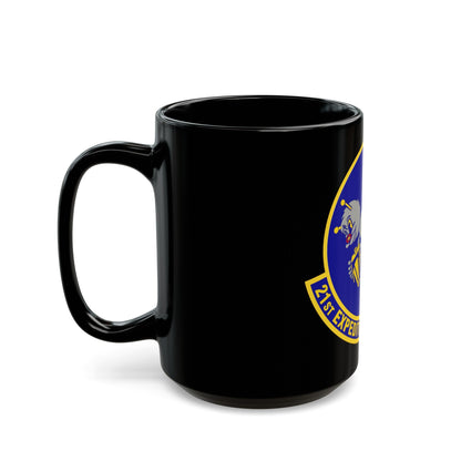 21st Expeditionary Reconnaissance Squadron (U.S. Air Force) Black Coffee Mug-The Sticker Space