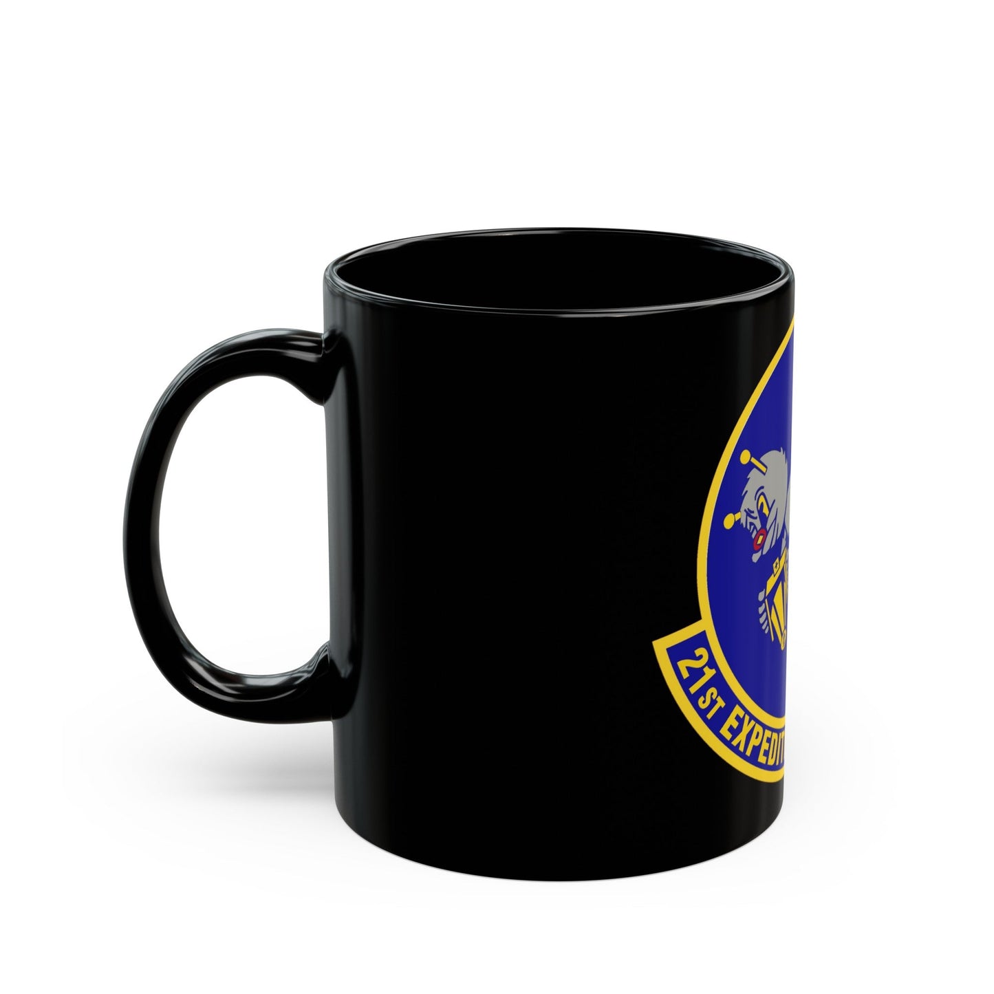 21st Expeditionary Reconnaissance Squadron (U.S. Air Force) Black Coffee Mug-The Sticker Space