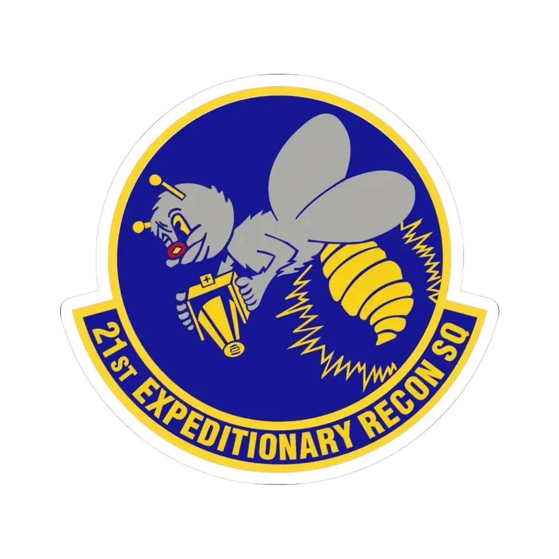 21st Expeditionary Reconnaissance Squadron (U.S. Air Force) STICKER Vinyl Kiss-Cut Decal 3 Inch White - The Sticker Space