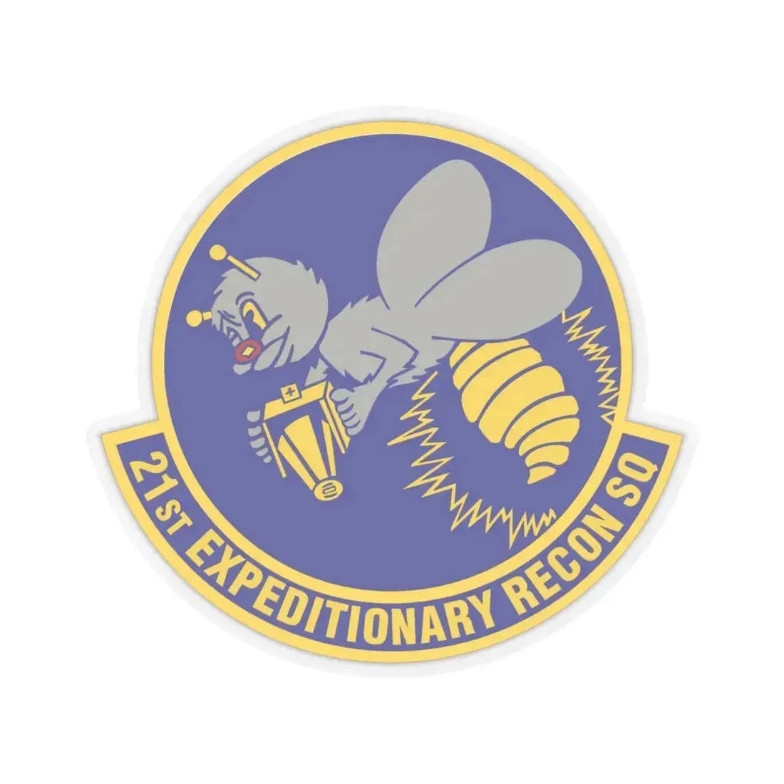 21st Expeditionary Reconnaissance Squadron (U.S. Air Force) STICKER Vinyl Kiss-Cut Decal 4 Inch Transparent - The Sticker Space