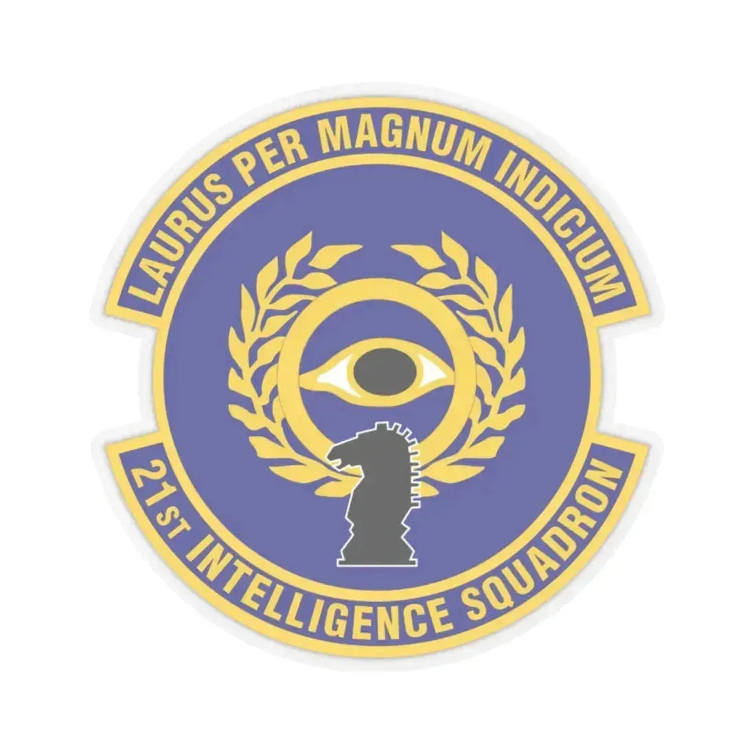 21st Intelligence Squadron (U.S. Air Force) STICKER Vinyl Kiss-Cut Decal 2 Inch Transparent - The Sticker Space