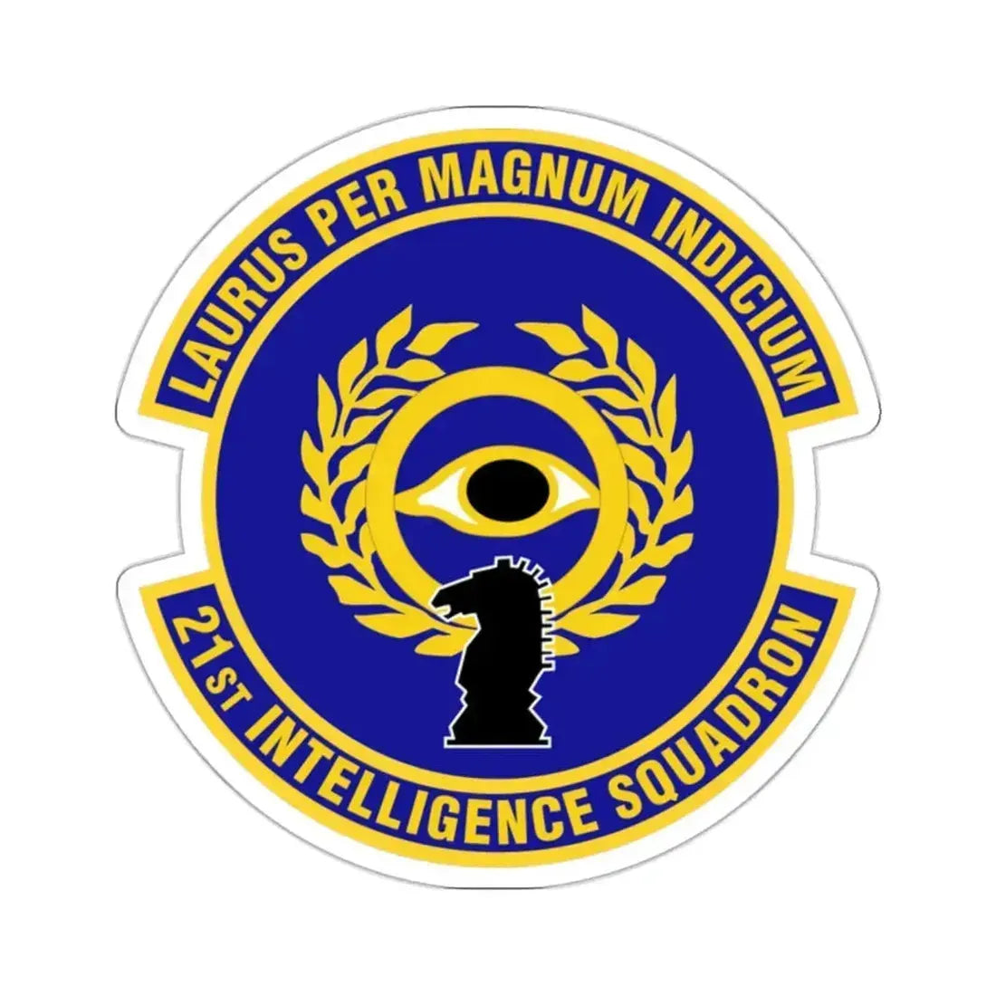 21st Intelligence Squadron (U.S. Air Force) STICKER Vinyl Kiss-Cut Decal 2 Inch White - The Sticker Space