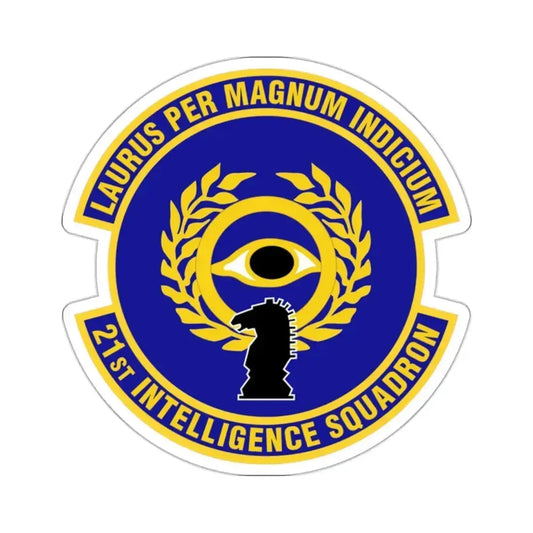 21st Intelligence Squadron (U.S. Air Force) STICKER Vinyl Kiss-Cut Decal 2 Inch White - The Sticker Space