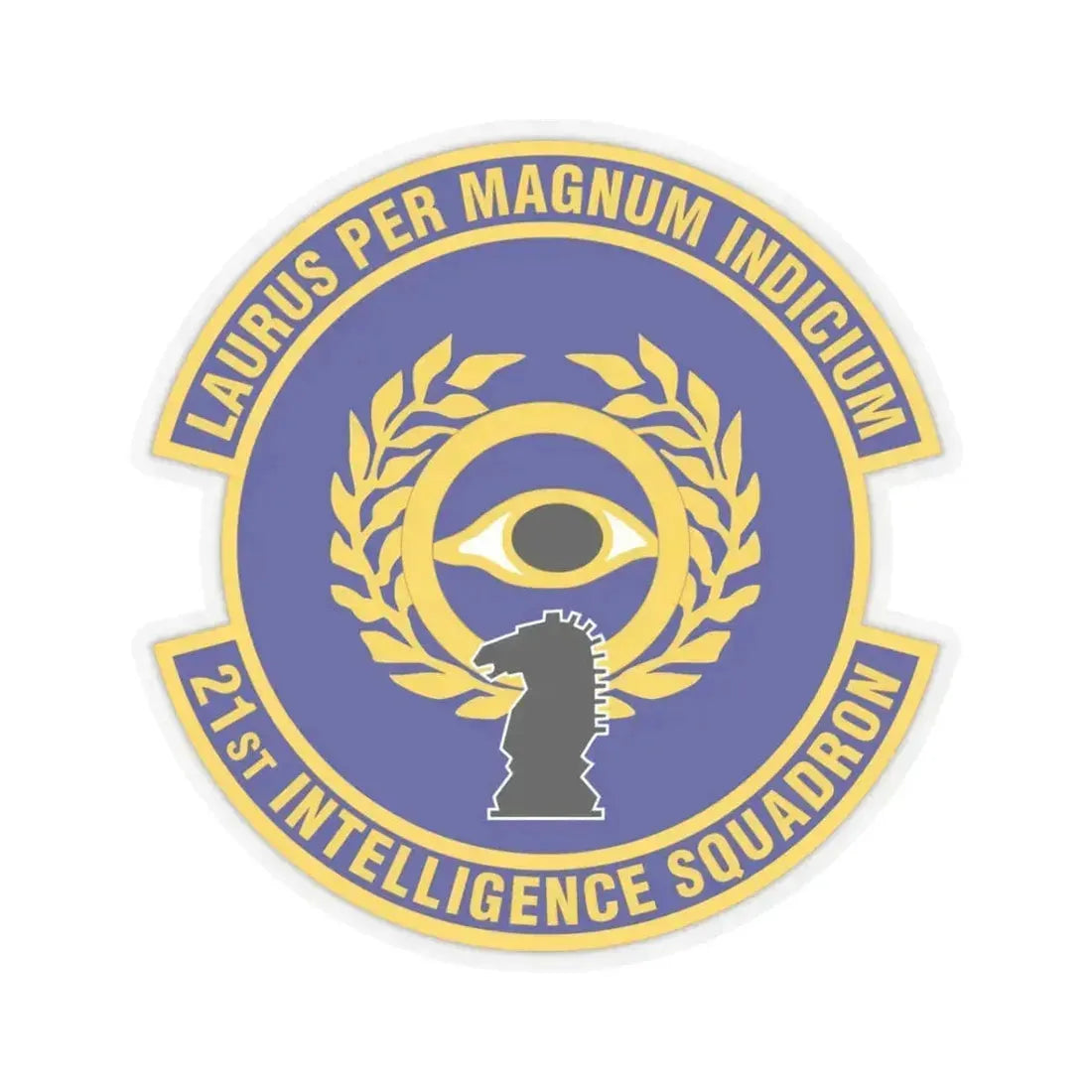 21st Intelligence Squadron (U.S. Air Force) STICKER Vinyl Kiss-Cut Decal 3 Inch Transparent - The Sticker Space