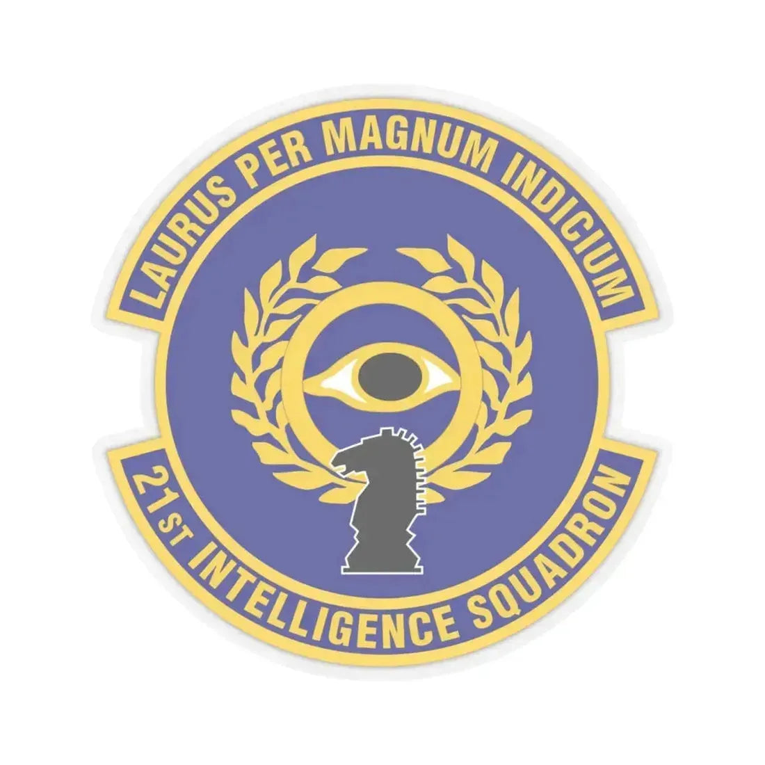 21st Intelligence Squadron (U.S. Air Force) STICKER Vinyl Kiss-Cut Decal 4 Inch Transparent - The Sticker Space