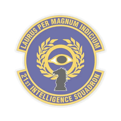 21st Intelligence Squadron (U.S. Air Force) STICKER Vinyl Kiss-Cut Decal 6 Inch Transparent - The Sticker Space