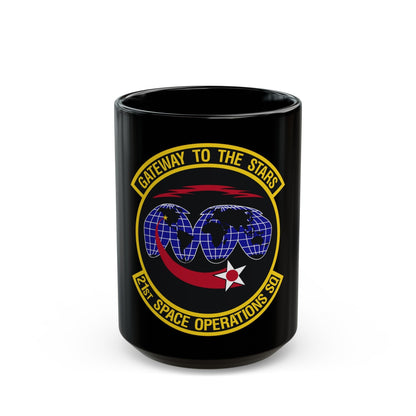 21st Space Operations Squadron (U.S. Air Force) Black Coffee Mug-15oz-The Sticker Space