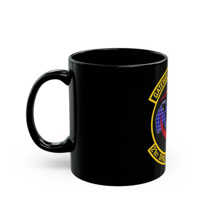 21st Space Operations Squadron (U.S. Air Force) Black Coffee Mug-The Sticker Space