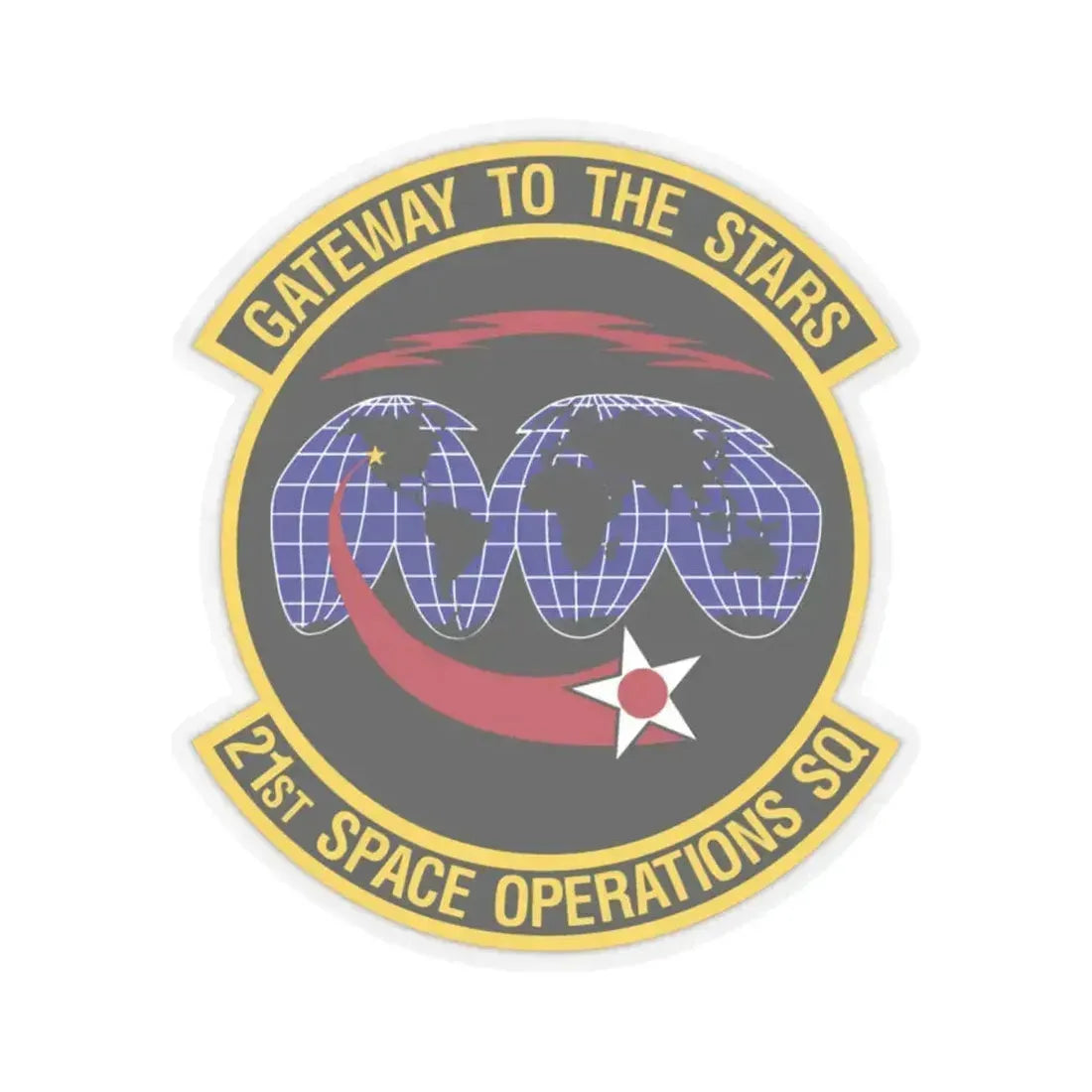21st Space Operations Squadron (U.S. Air Force) STICKER Vinyl Kiss-Cut Decal 2 Inch Transparent - The Sticker Space