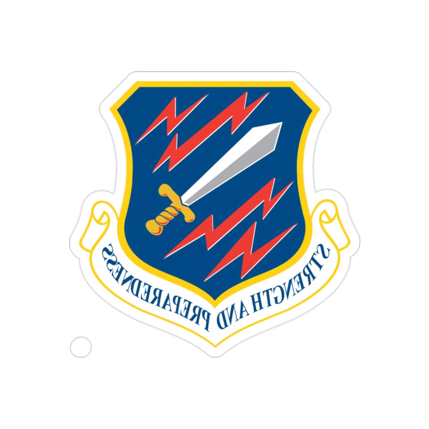 21st Space Wing (U.S. Air Force) REVERSE PRINT Transparent STICKER-2" × 2"-The Sticker Space